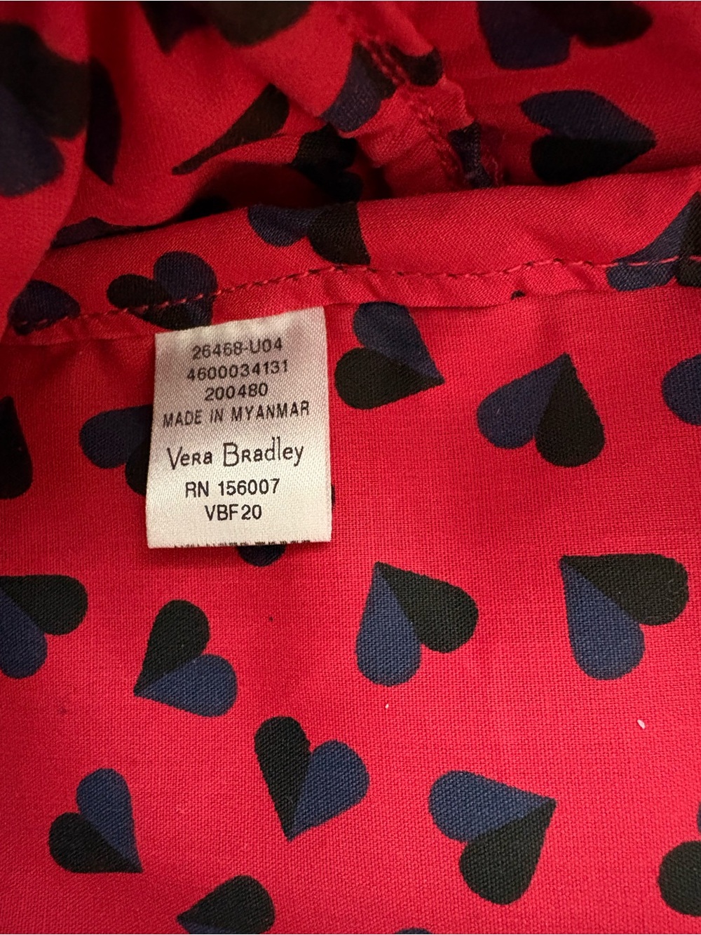 Vera Bradley Campus Backpack Sweet Hearts - Picture 10 of 13